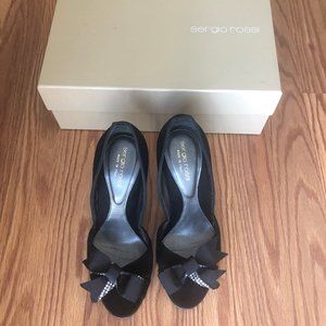 Sergio Rossi Open-Toe Evening Heel